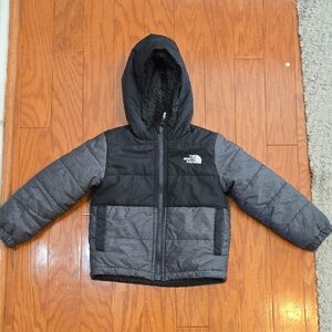 ❄️ The North Face Reversible Puffer Jacket | Black & Gray | Toddler 3T ❄️